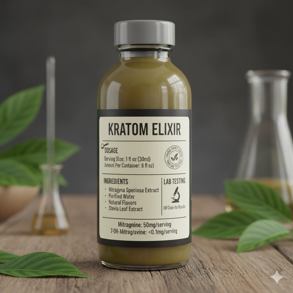 How To Read Kratom Drink Labels: Dosage, Ingredients & Lab Testing- read complete blog on drinknoms.