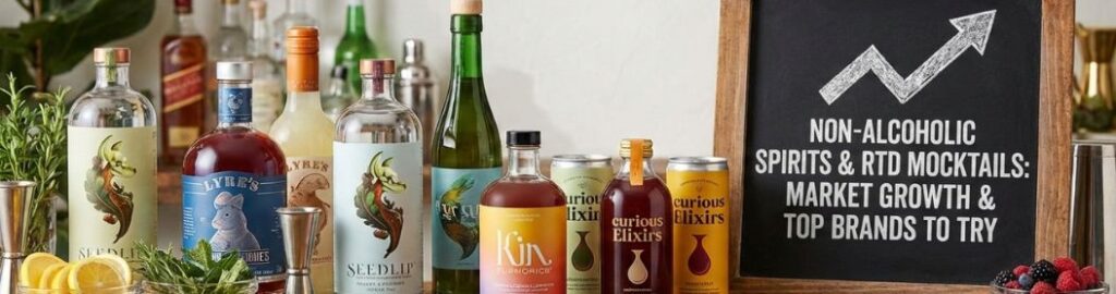 Non-Alchoholic Spirits & RTD Mocktails: Market Growth & Top Brands To Try- read more on drinknoms blog