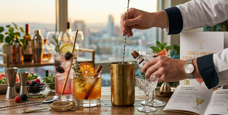 Creating High-End Mocktails At Home