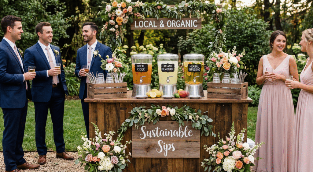 Eco-Friendliness In Wedding Drinks