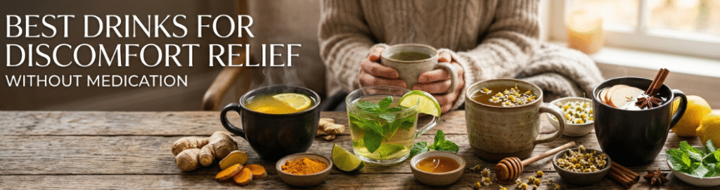 Best Drinks For Discomfort Relief Without Medication